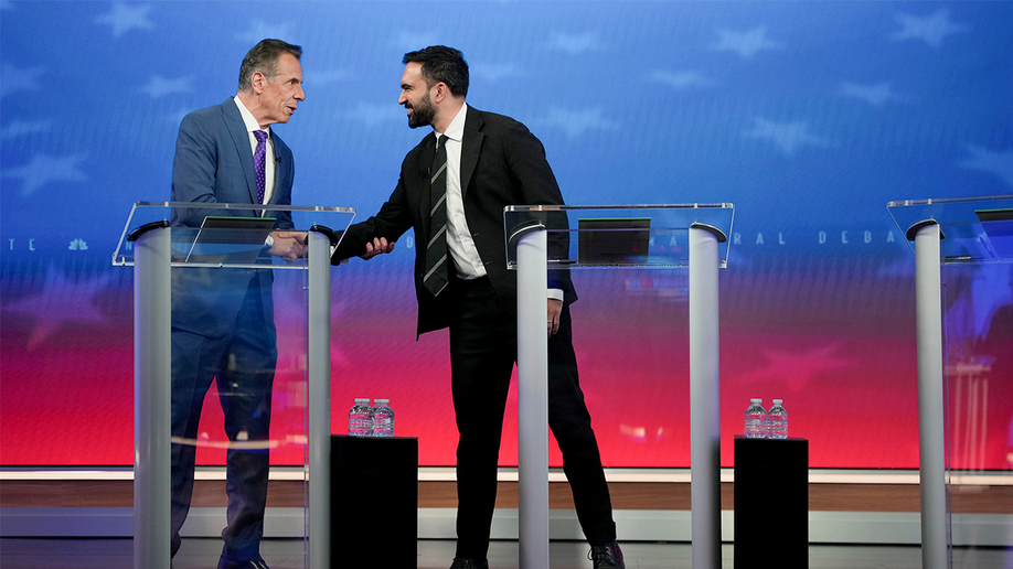 cuomo and mamdani shaking hands nyc debate