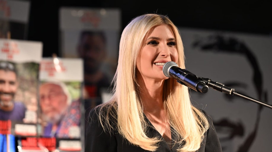 Ivanka Trump at a rally in hostage square