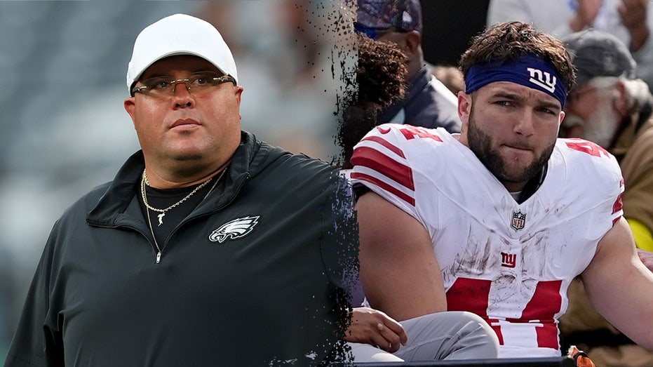 Eagles' Dom DiSandro visits injured Giants' Cam Skattebo in hospital with pizza and cheesesteaks: report