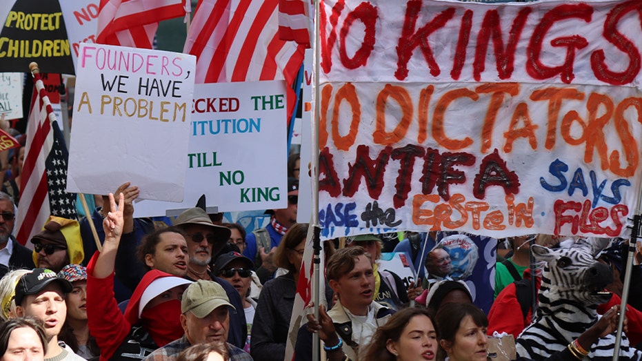 'NYU Communists' vow to fight capitalism with Marxist revolution at 'No Kings' rally