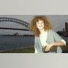 Nicole Kidman in Sydney, Australia in front of water in December 1983.