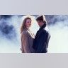 Nicole Kidman and Tom Cruise on set of the 1990 film, "Days of Thunder."