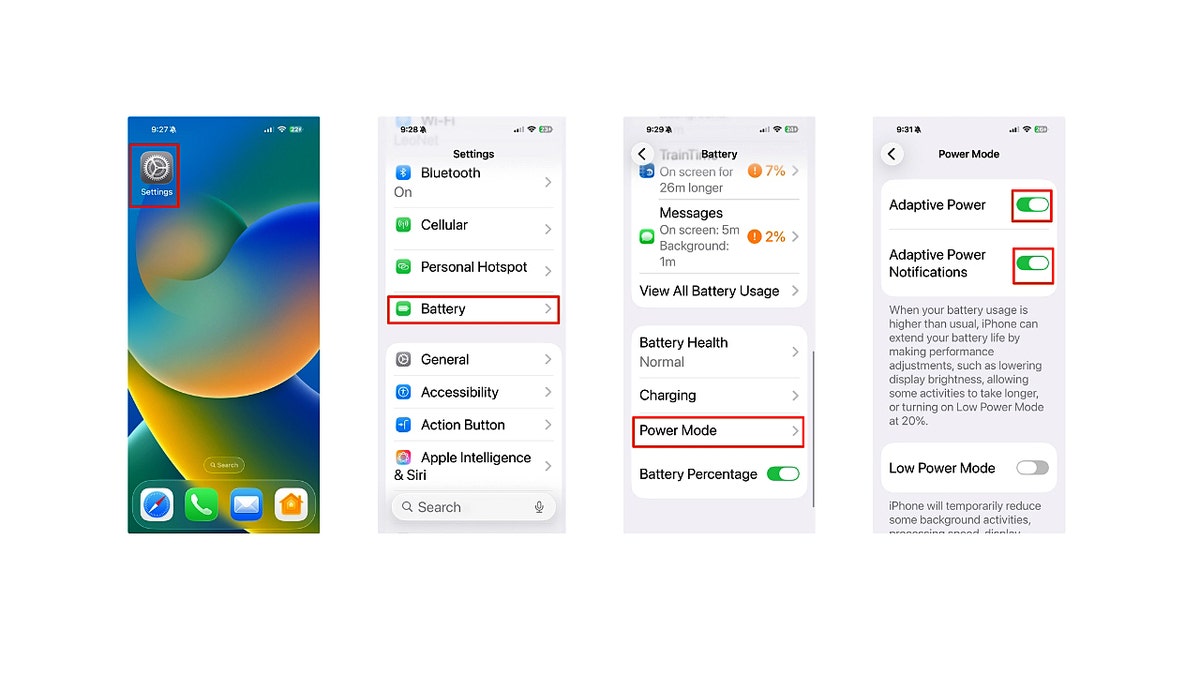 Rokasgrāmatā parādīts, kā iPhone tālrunī iespējot adaptīvo jaudu operētājsistēmā iOS 26.