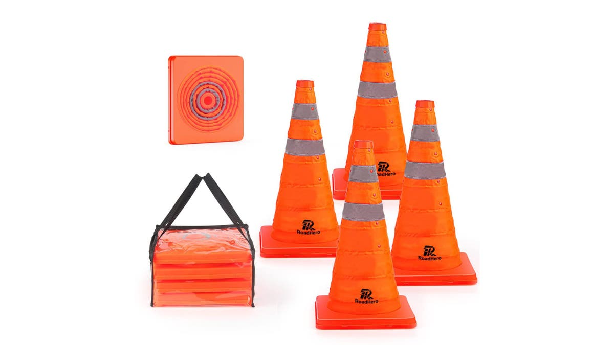 These cones ensure you're visible in case of emergency.