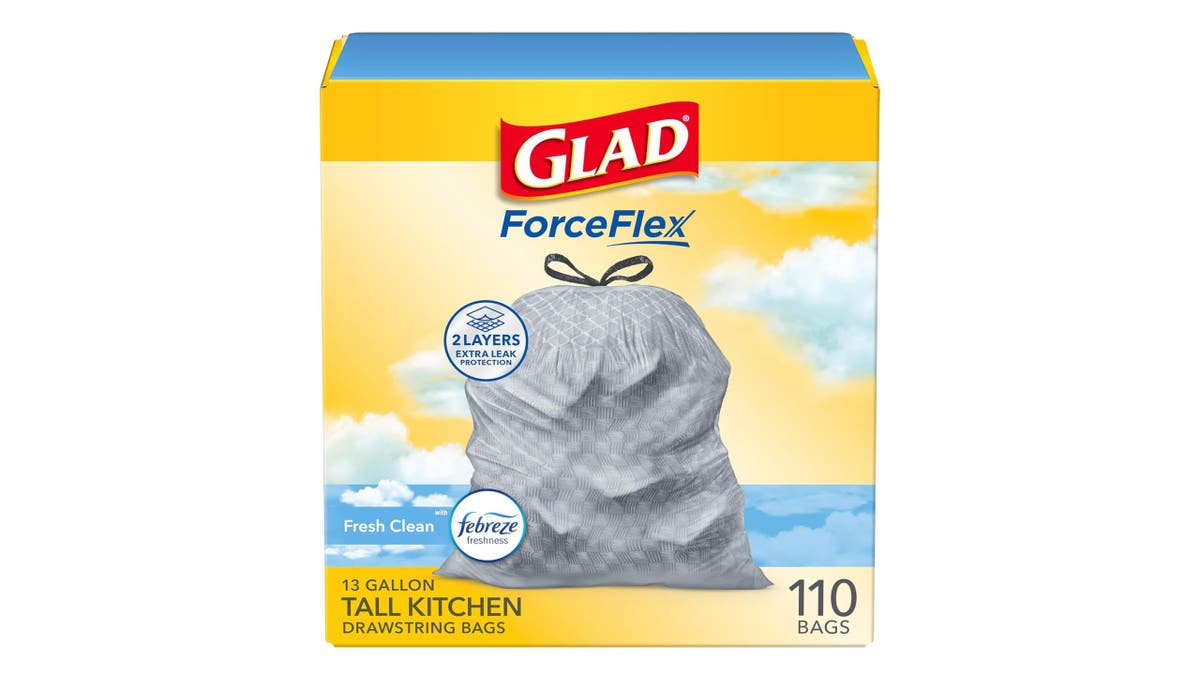 Glad trash bags are tough and leakproof.