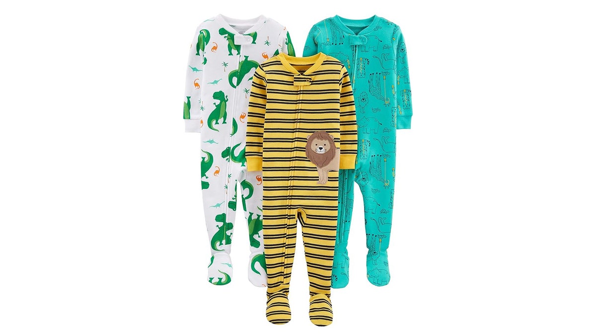 Outfit your baby in adorable footed pajamas to keep them comfortable.