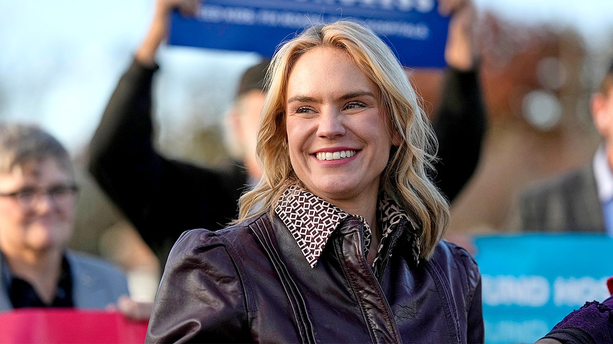 Democratic congressional candidate Aftyn Behn speaks to supporters during a campaign event in Nashville, Tennessee.