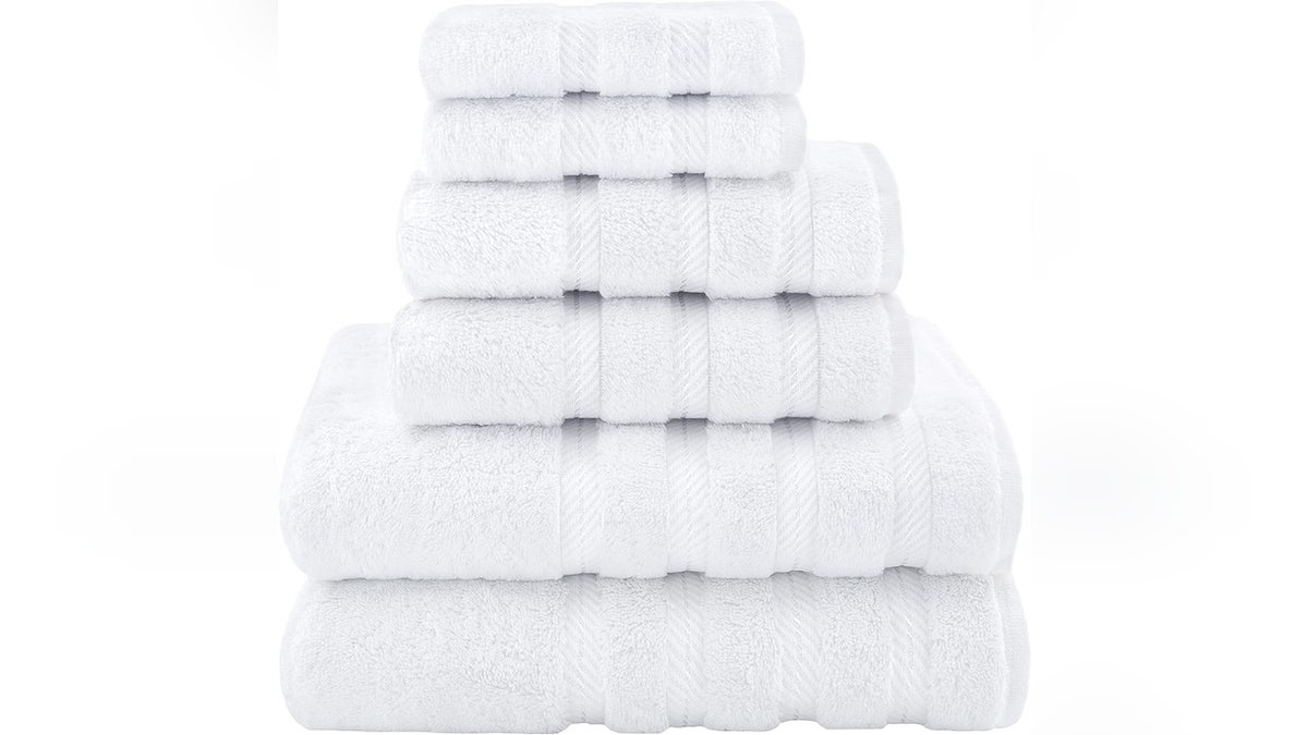Swap out old towels for this soft, plush set perfect for winter.