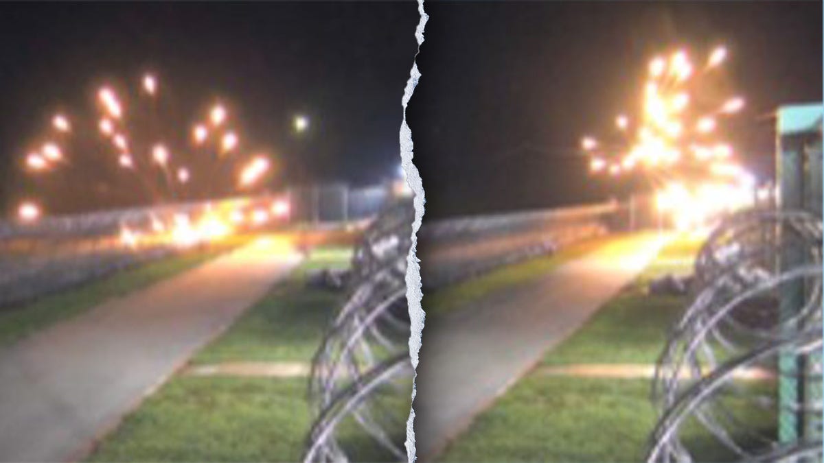 Fireworks astatine  an ICE facility