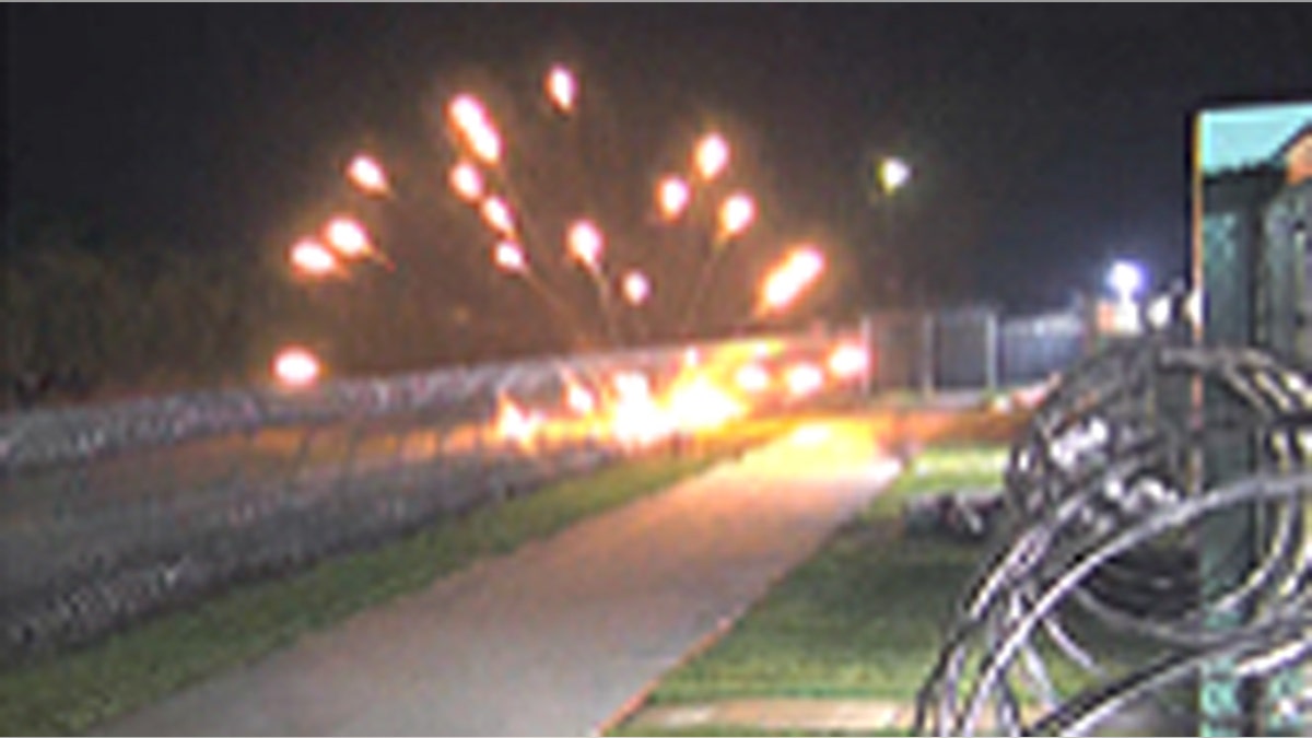 Fireworks explode near Prairieland Detention Center