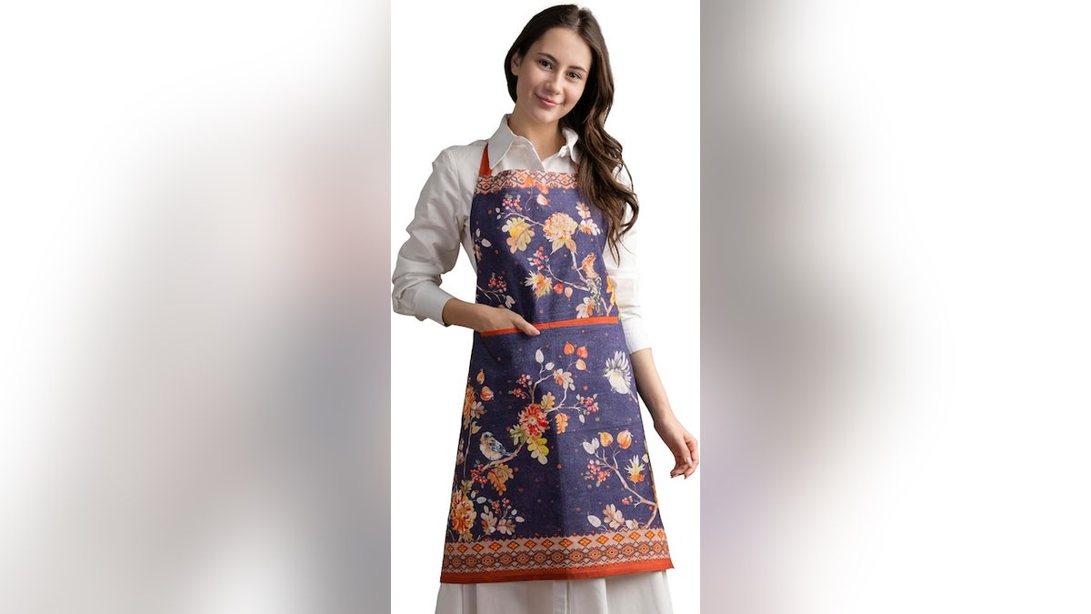 This beautiful apron makes for a great kitchen gift.