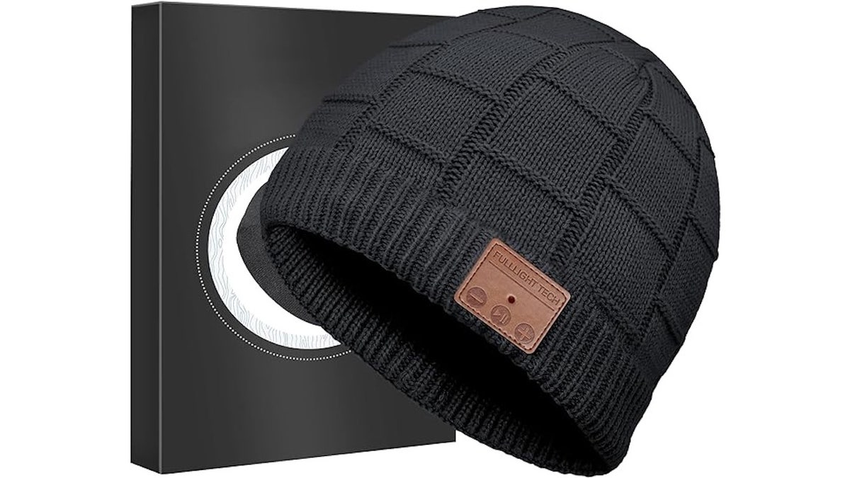 Cozy comfort meets everyday tech in this beanie.