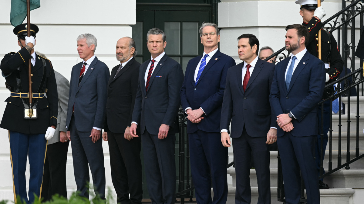 bessent and trump cabinet awaiting crown prince