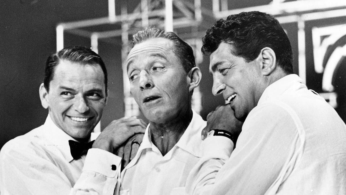Frank Sinatra, Bing Crosby and Dean Martin performing together