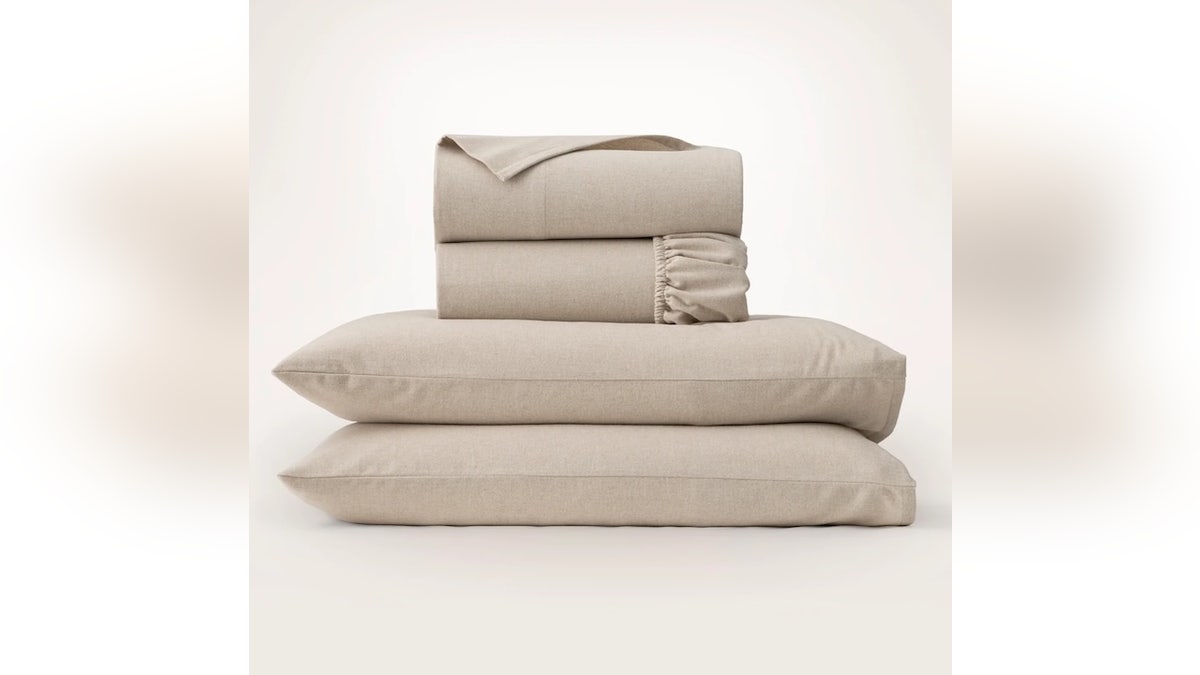 Sleep on luxury flannel sheets this winter.