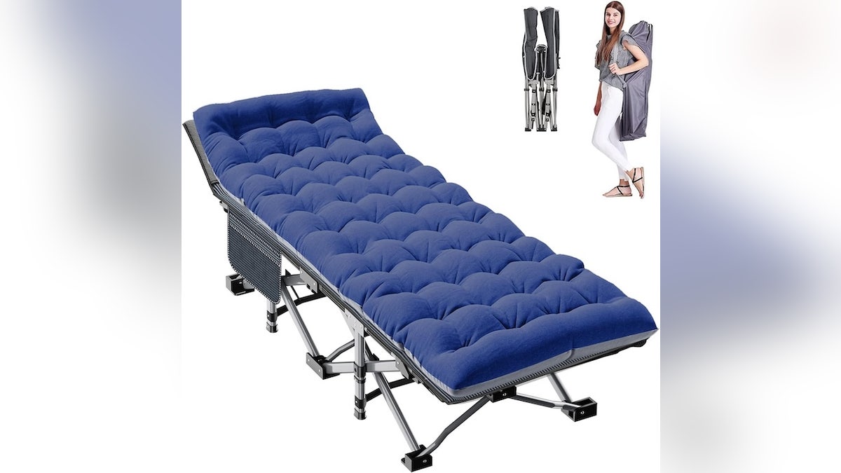 This cot is easy to set up.