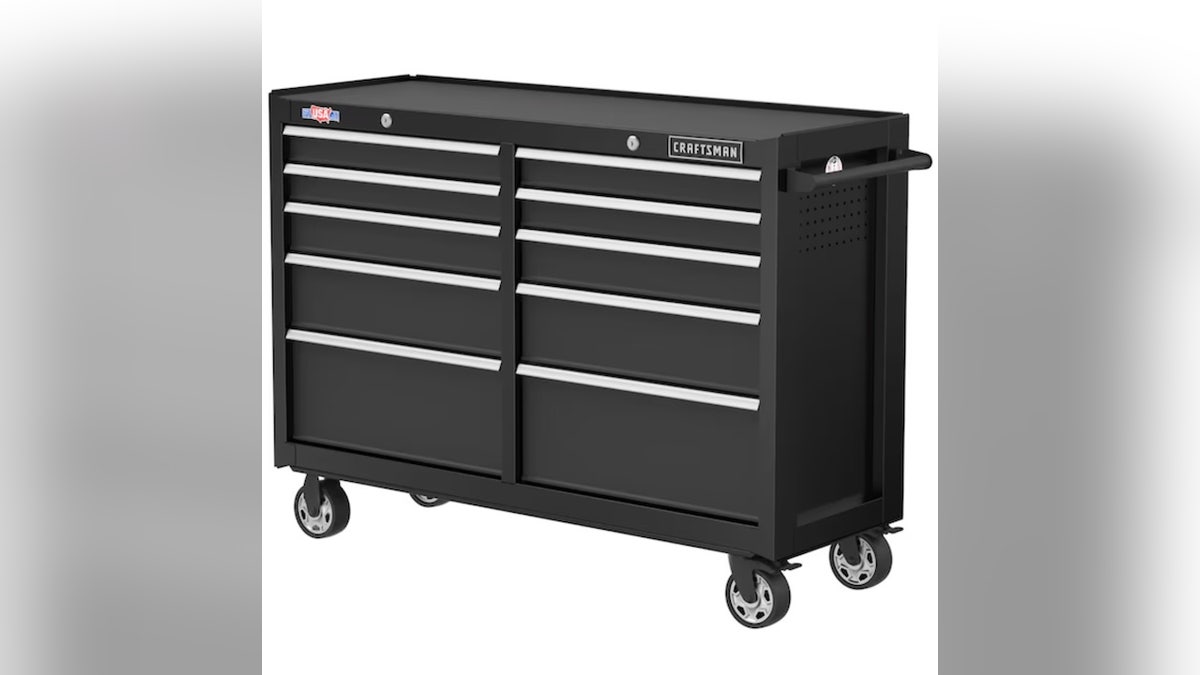 Store up to 1,500 pounds of tools in this cabinet. 