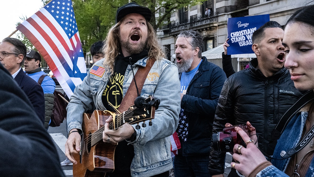 Pro-Israel supporters.
