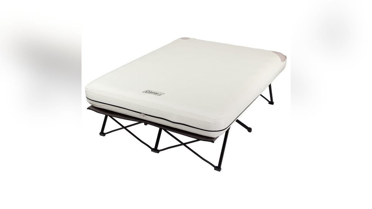 Sleep comfortably on this Coleman cot.