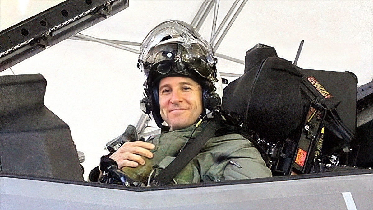 Dave Berke, a retired Marine Corps fighter pilot, pictured in an F-35 cockpit.