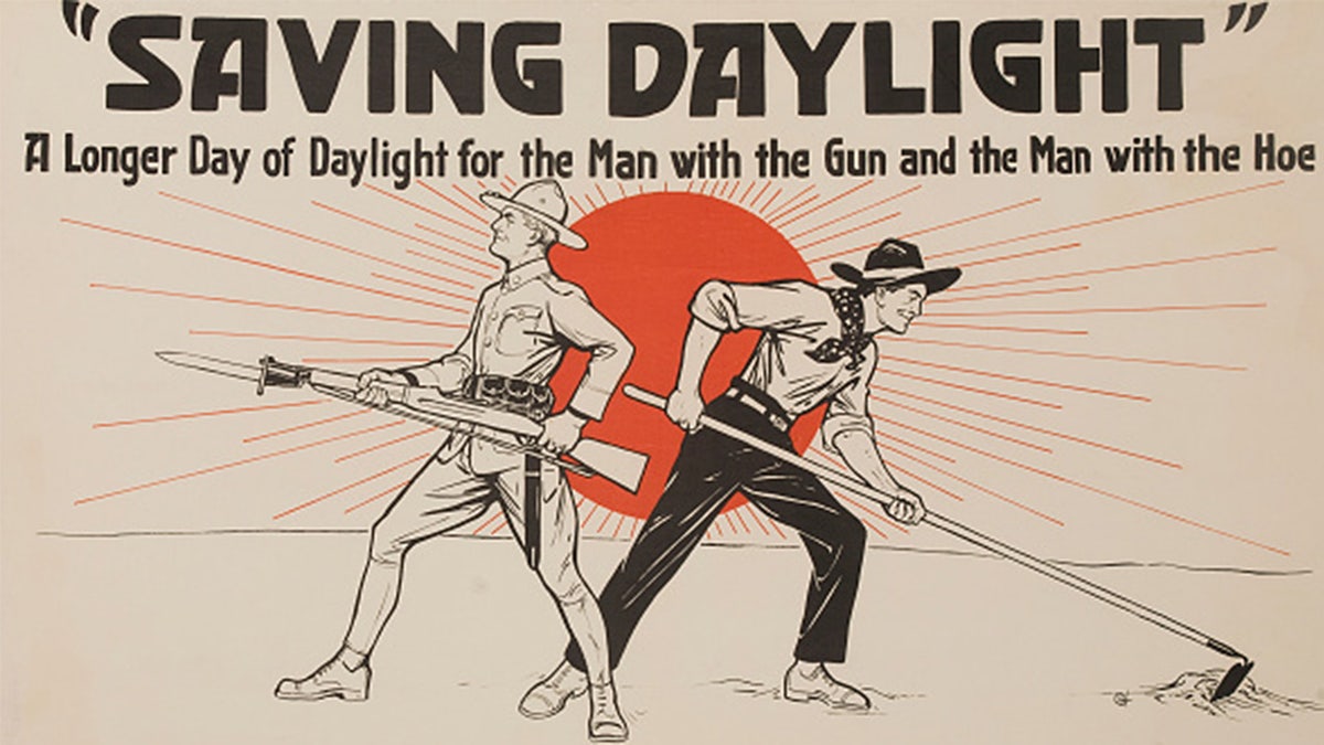 1917 poster calls on readers to support daylight saving