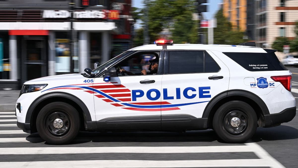 D.C. Metropolitan Police vehicle parked near 14th St. NW and U St. in Washington, D.C.