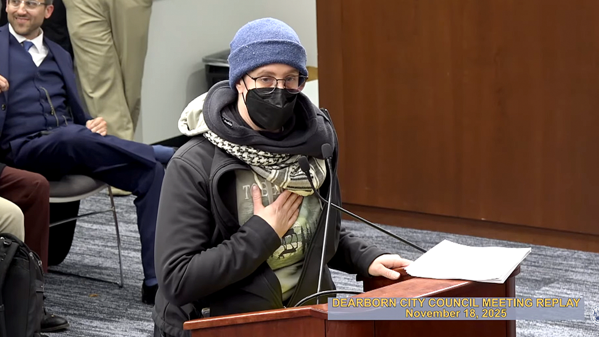 BAMN activist and speaker at Dearborn City Council Meeting