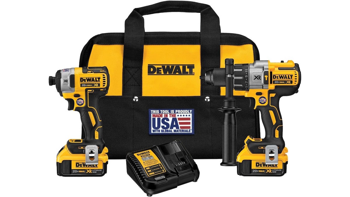 Look for the "Made in the U.S.A" tag on American-made DeWalt products. 