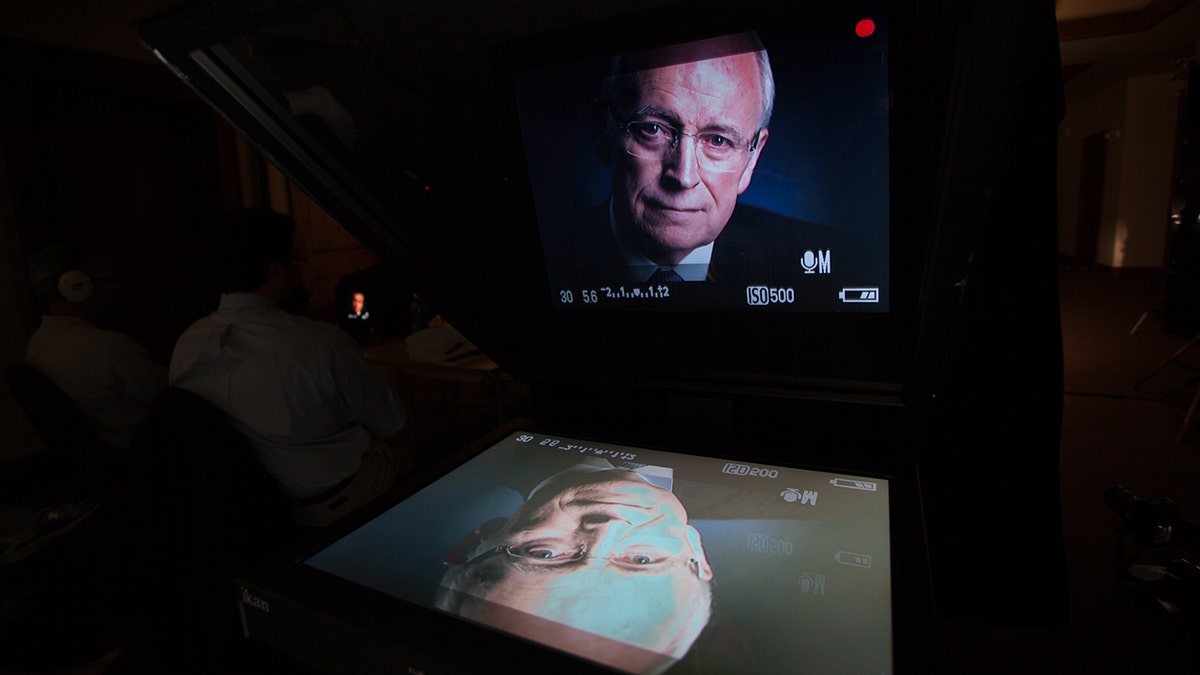 Dick Cheney being interviewed