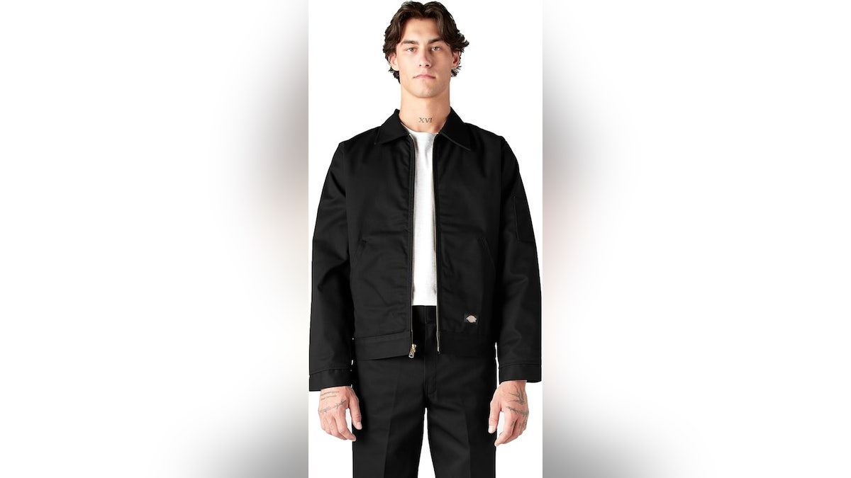 This jacket is made for tough work. 