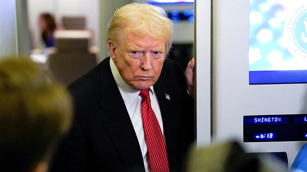 President Trump answers questions about Air Force One