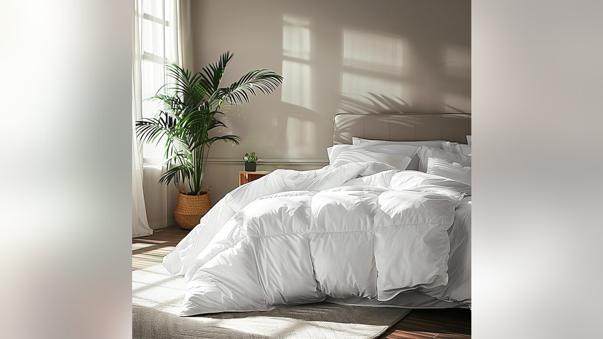 This comforter is soft, natural and extra warm.