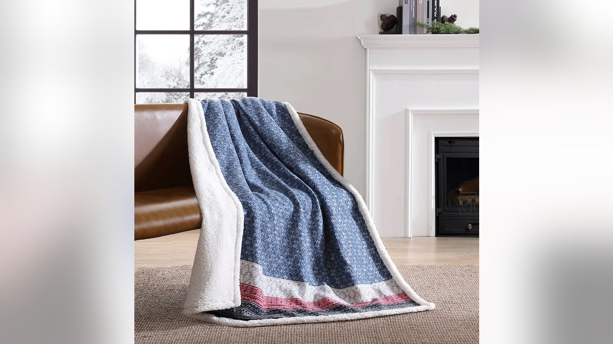 Cozy up under this stylish blanket.