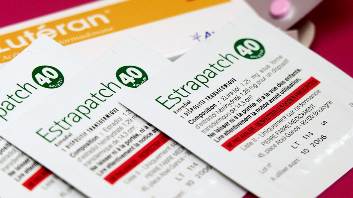 Conceptual image showing medication symbolizing hormone replacement treatment.