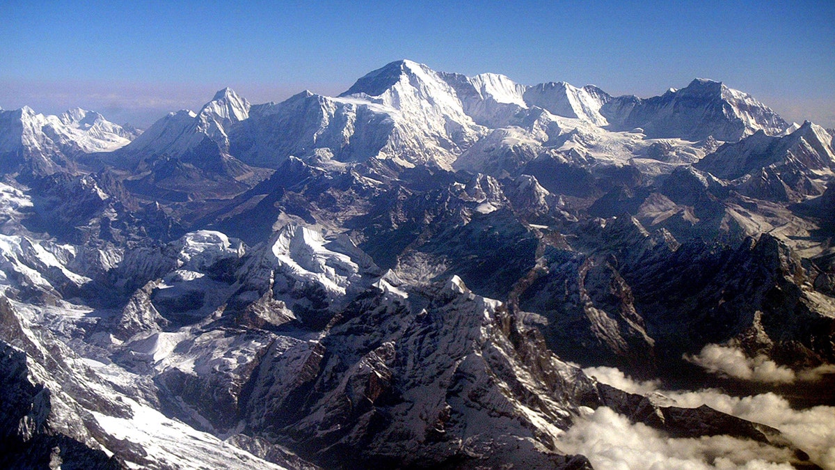 Views of the Everest Himalayan Range in Nepal