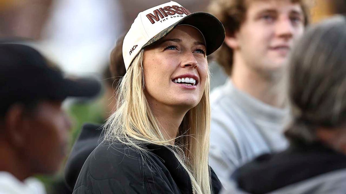 Sophie Cunningham on sidelines during SEC football game