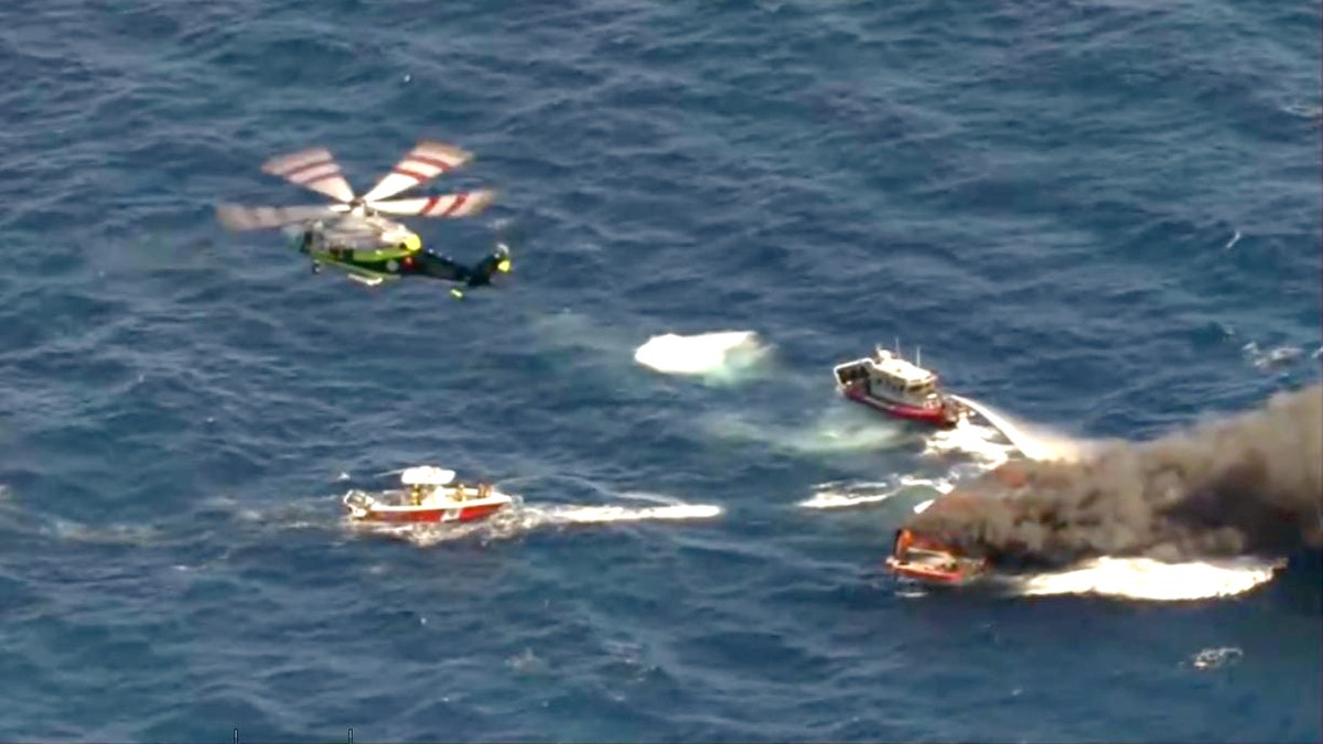 Florida boater rescues two people from vessel engulfed in flames off coast at george magazine