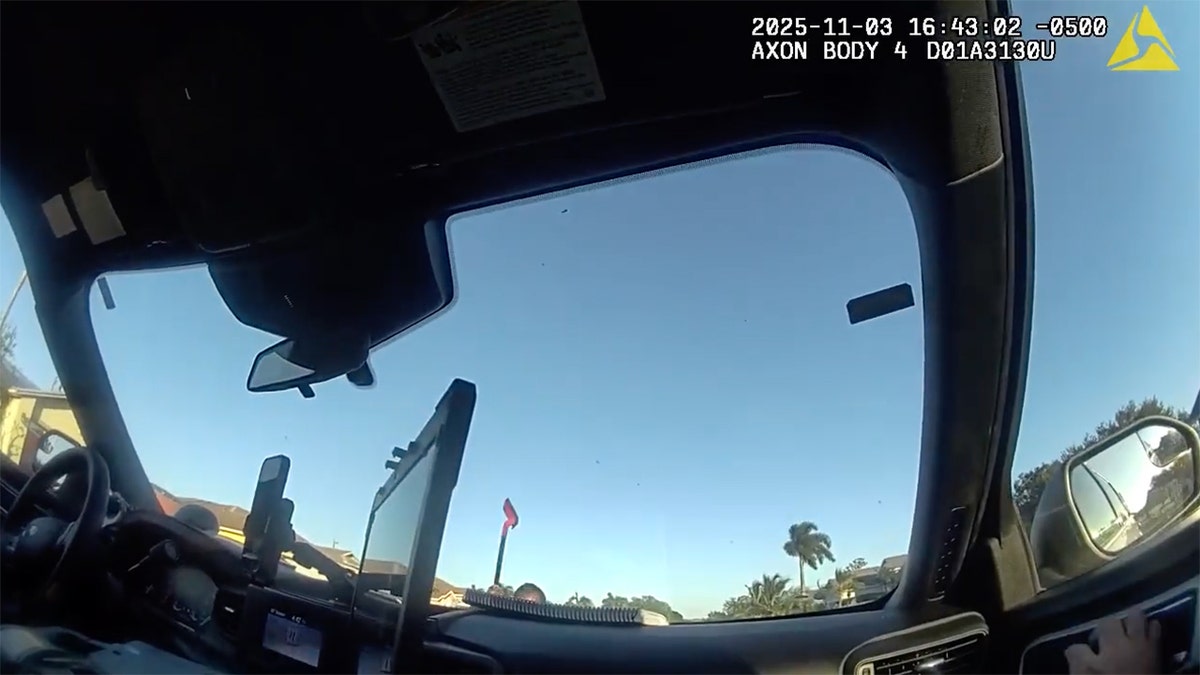 Florida police arrest a teenager for allegedly bashing a police cruiser with a shovel.