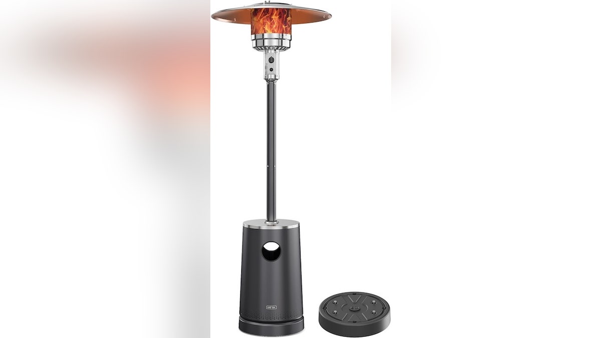 Keep your guests toasty with this propane heater.
