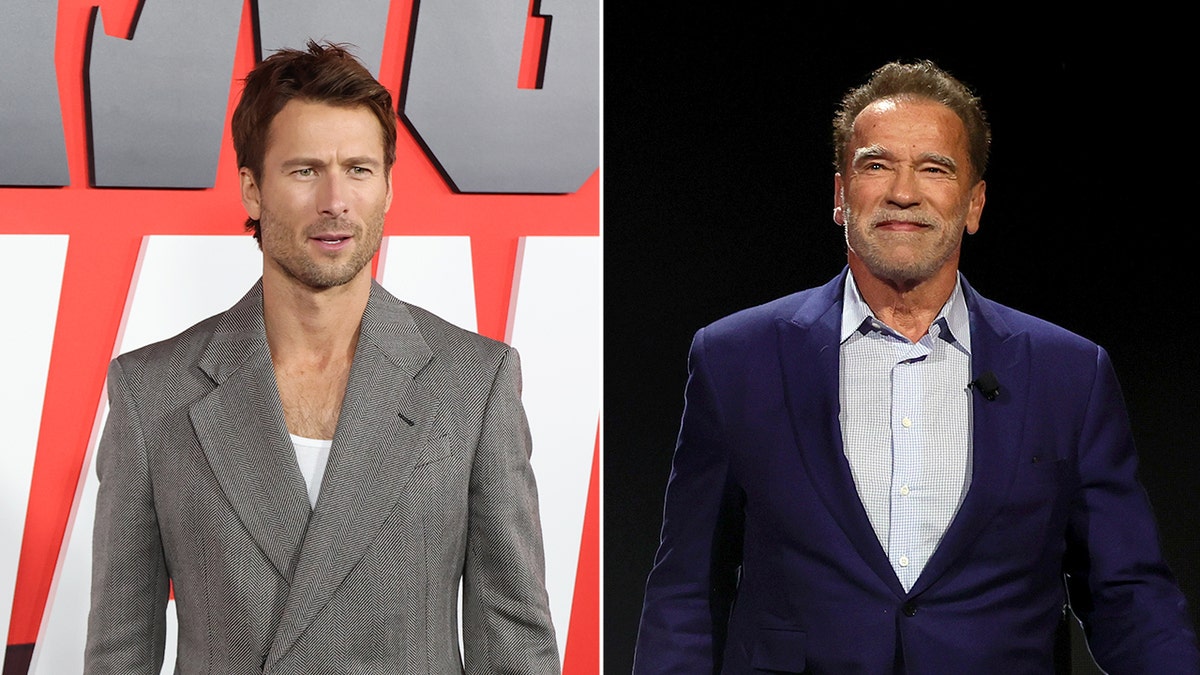 Glen Powell gets action movie advice from Schwarzenegger for 'The