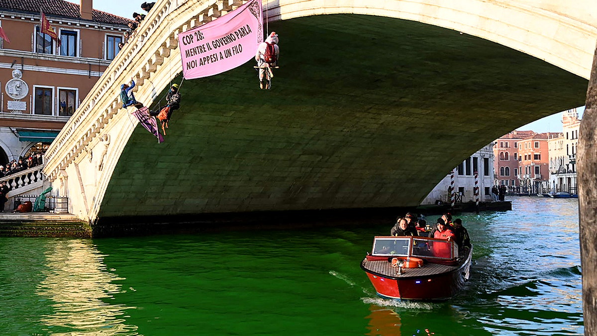 Greta Thunberg fined, banned from Venice after Extinction Rebellion dyes Grand Canal green  at george magazine