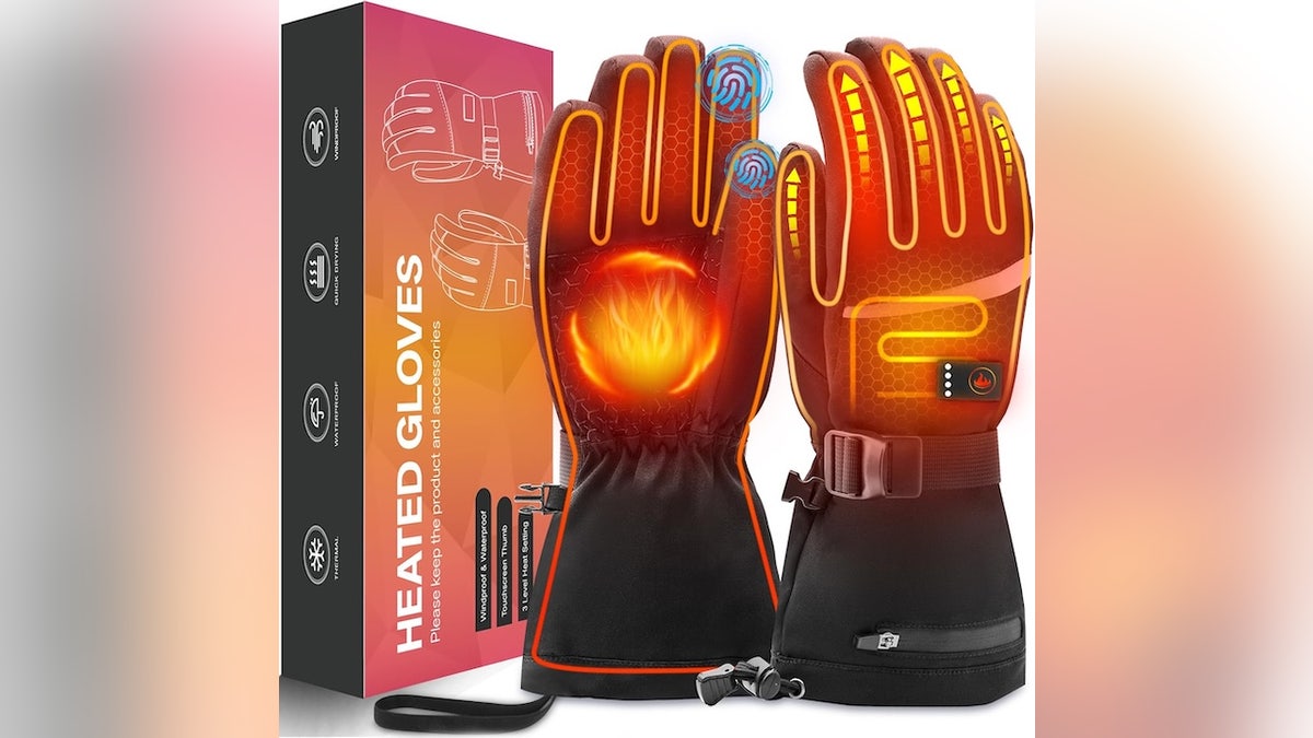 Warm your hands with these heated gloves.