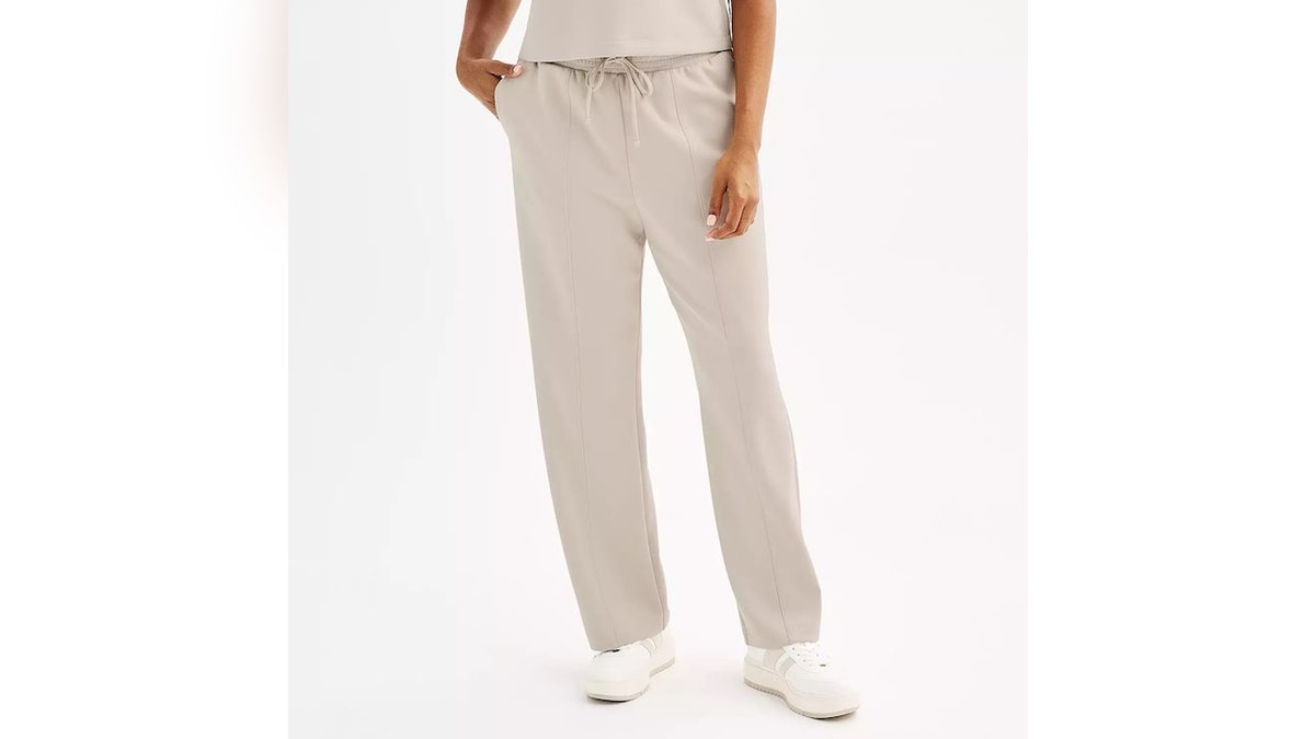 From the couch to the gym, these knit pants do both.