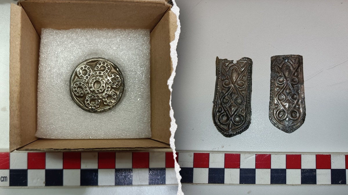 Grave goods including jewelry