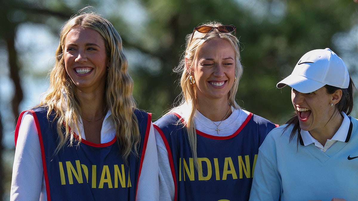Indiana Fever players at a golf event