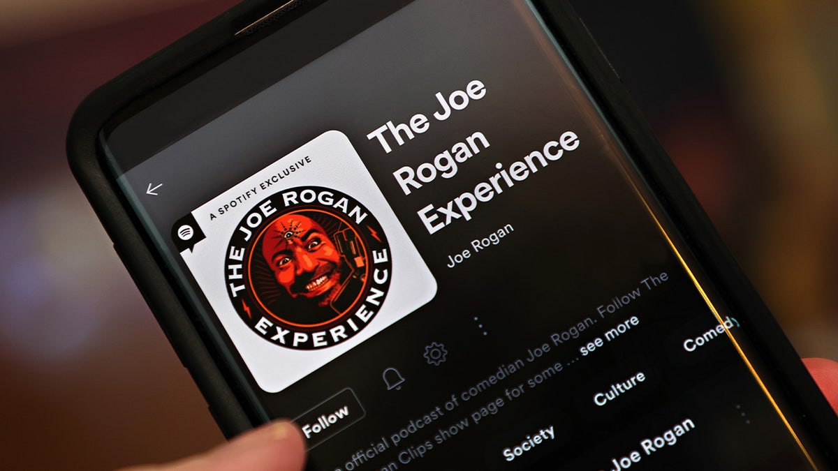 Image of Joe Rogan podcast on streaming platform