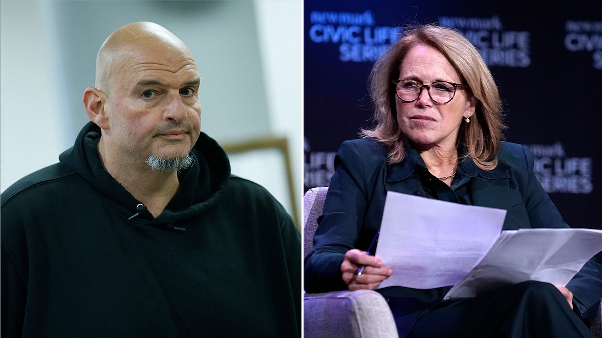 John Fetterman and Katie Couric