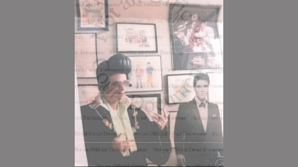 Judge Thornhill dressed as Elvis