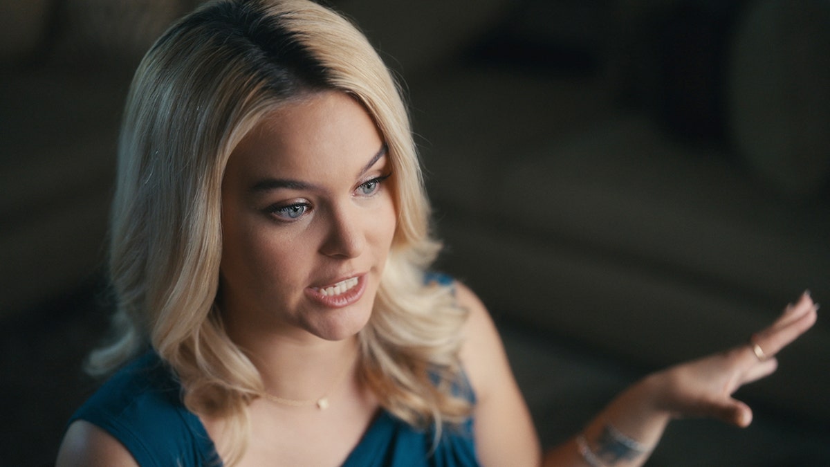 Kaya Callahan in conversation during the filming of My Nightmare Stalker.