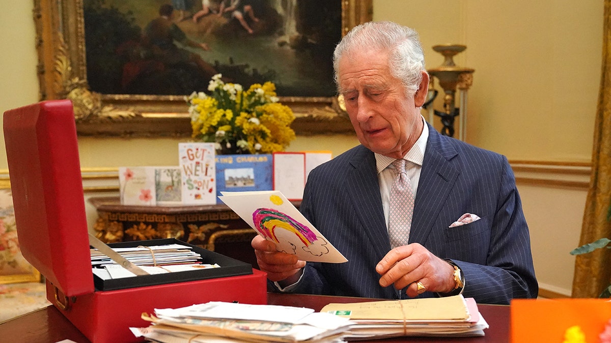 King Charles viewed the Talley Card not long ago in his office.